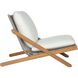 Bari Natural / Stinson White Outdoor Lounge Chair